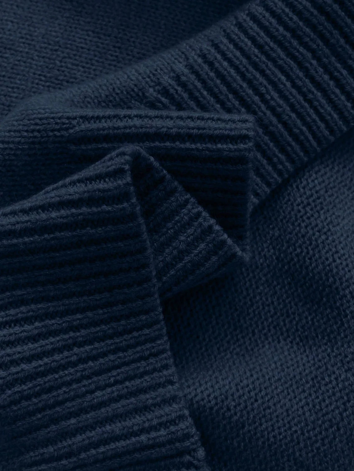 Women's Ruffle-Neck Knit Sweater – product view | Hensley London