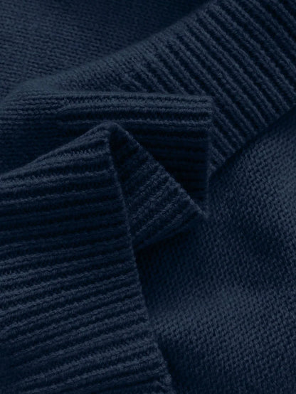 Women's Ruffle-Neck Knit Sweater – product view | Hensley London