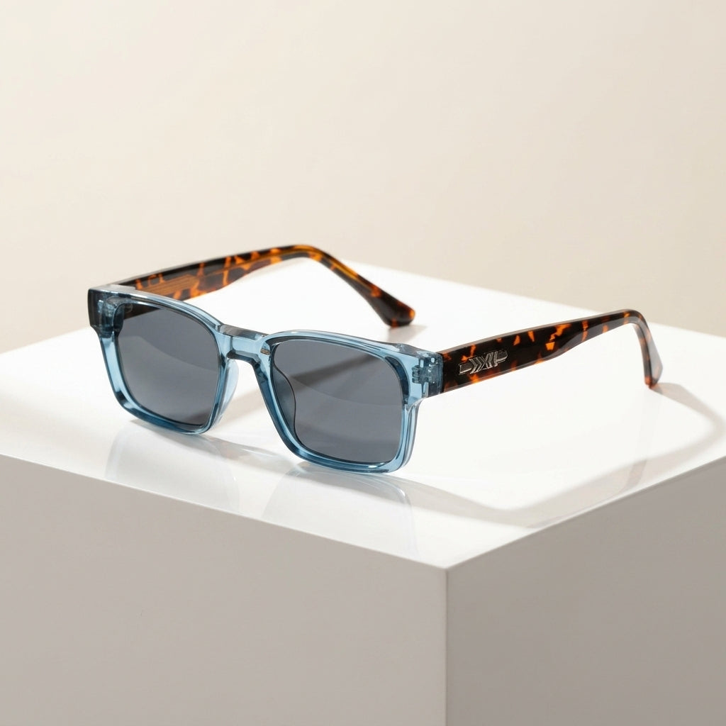 Women's Square Acetate Sunglasses – front view | Hensley London