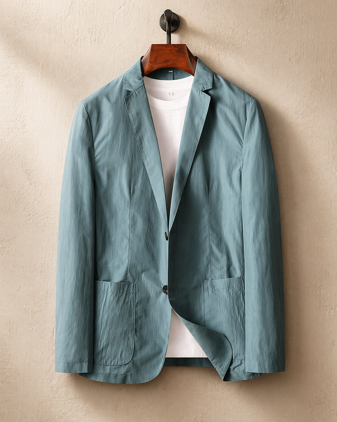 Men's Lightweight Unstructured Blazer - front view | Hensley London