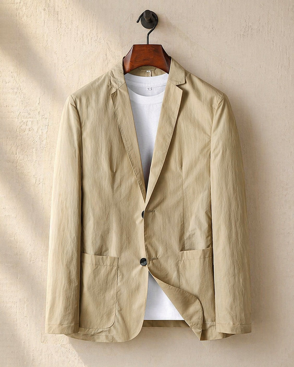 Men's Lightweight Unstructured Blazer - side view | Hensley London