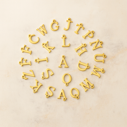 Personalized Gold Initial Necklace with Dainty Satellite Chain – Adjustable Length Women's Jewelry