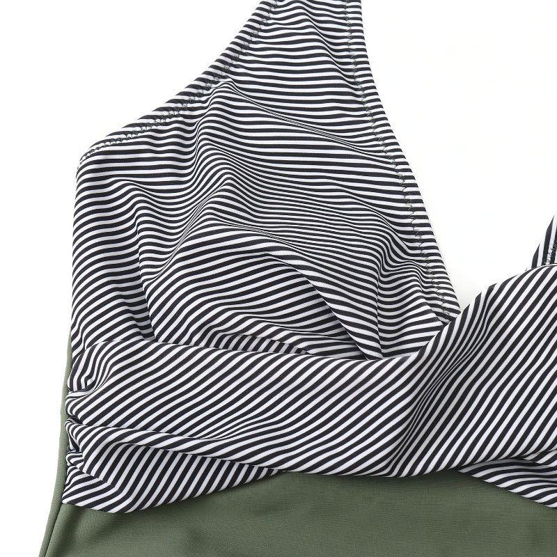 Chic Women's Swimsuit | Halter Neck Deep V-Neck Design - Image 3