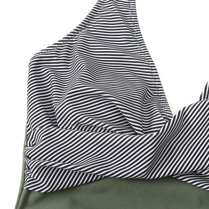 Chic Women's Swimsuit | Halter Neck Deep V-Neck Design - Image 3