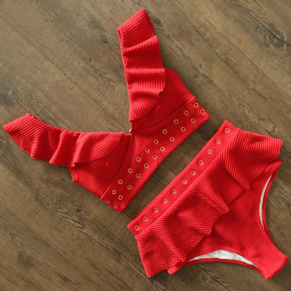 Cleo Women's Two Piece Swimsuit | High Waist Ruffled Design, Comfortable Swimwear - Image 5