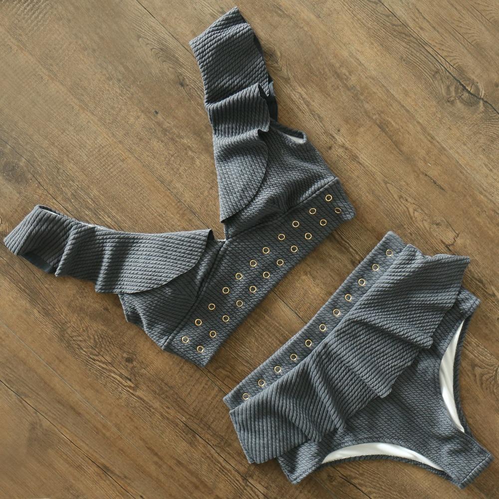 Cleo Women's Two Piece Swimsuit | High Waist Ruffled Design, Comfortable Swimwear - Image 7