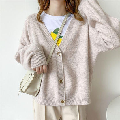 Chic Macaroon Colored Winter Cardigan 6