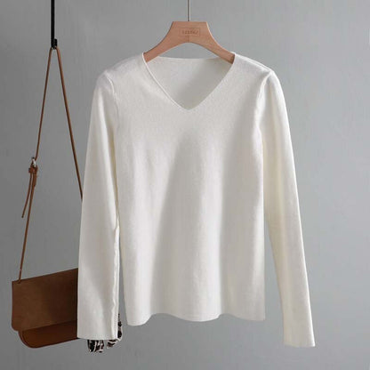 Chic and Casual Winter's Basic Long Sleeve Pullover Sweaters 12