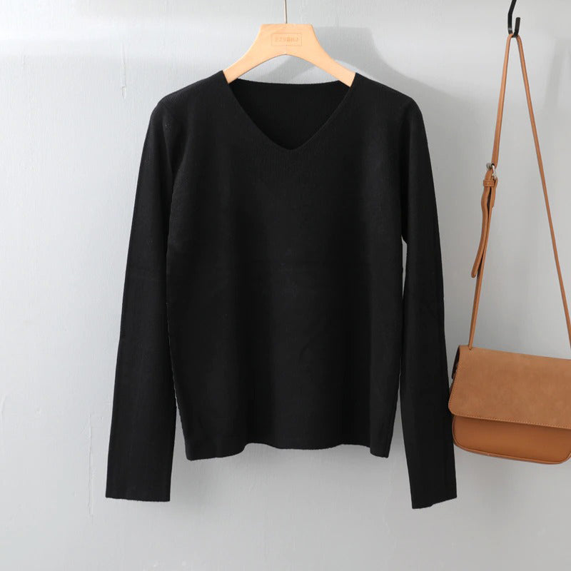 Chic and Casual Winter's Basic Long Sleeve Pullover Sweaters 13