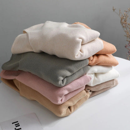 Chic and Casual Winter's Basic Long Sleeve Pullover Sweaters 5