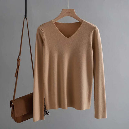 Chic and Casual Winter's Basic Long Sleeve Pullover Sweaters 8