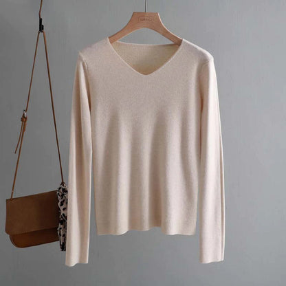 Chic and Casual Winter's Basic Long Sleeve Pullover Sweaters 9