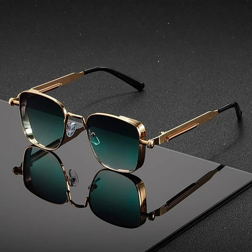 Women's Vintage Metal Frame Sunglasses – front view | Hensley London
