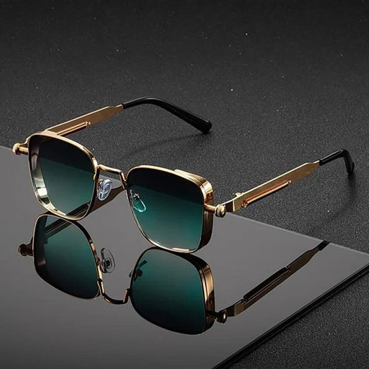 Women's Vintage Metal Frame Sunglasses – front view | Hensley London