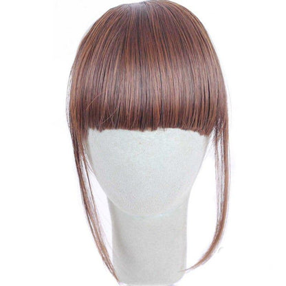 Clip-In Wispy Bangs Hair Extensions – High-Quality Synthetic Fiber, 6-Inch Length 13