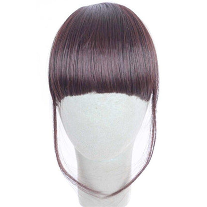 Clip-In Wispy Bangs Hair Extensions – High-Quality Synthetic Fiber, 6-Inch Length 14