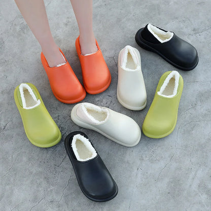 Women's Plush-Lined Slip-On Clogs in Multicolor – Product view | Hensley London