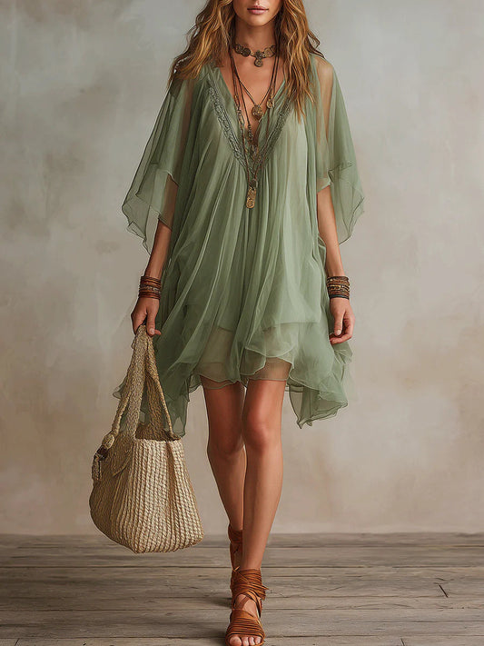 Women's Elegant Fitted Mini Dress – Front View | Hensley London