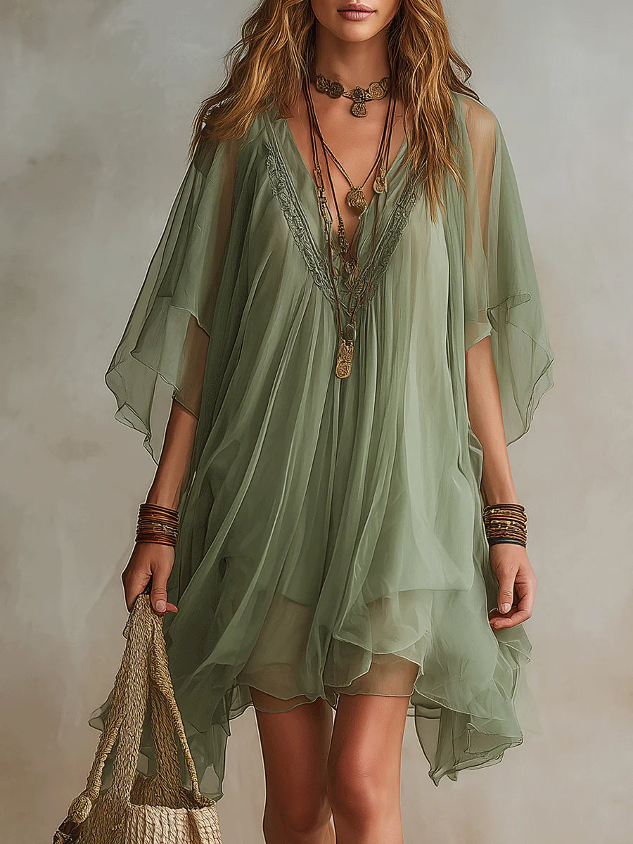 Women's Elegant Fitted Mini Dress – Detail Shot | Hensley London