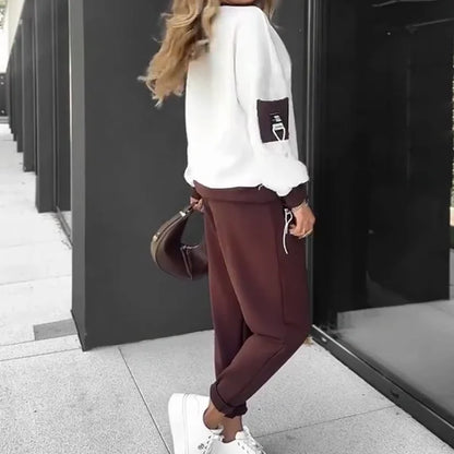 Women's Colour-Block Hoodie and Jogger Set – additional product view | Hensley London
