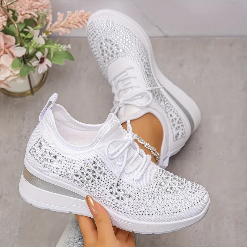 Women's Supportive Cushioned Sneakers - front view | Hensley London