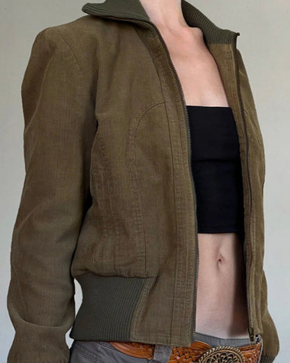 Cora Women's Jacket | Slim Fit, Lapel Collar, Functional Pockets 2