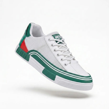 Men's Colour-Block Low-Top Lace-Up Sneakers – additional product view | Hensley London
