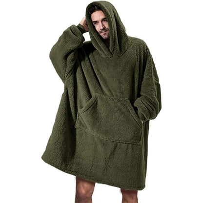 Cozy Oversized Hooded Fleece Sweater for Warm Winter Days and Nights 5