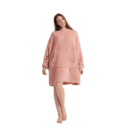 Cozy Oversized Hooded Fleece Sweater for Warm Winter Days and Nights 6