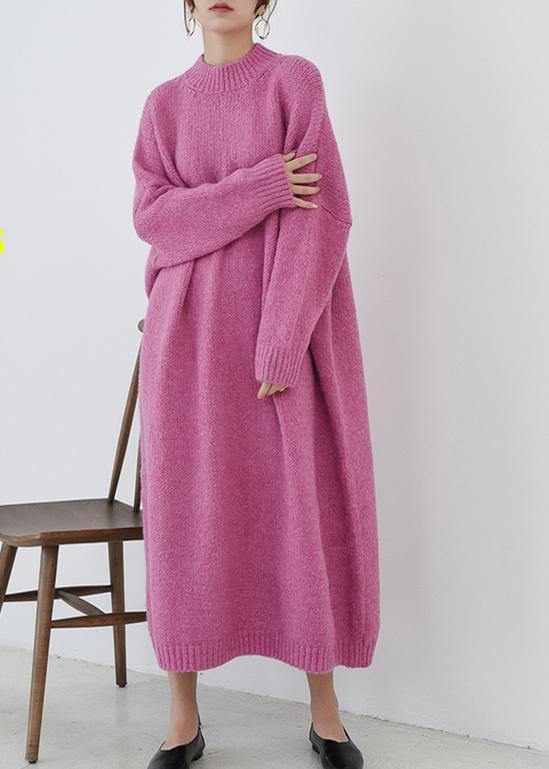 Women's Long Dress Rose Knit One Size Plus - 1