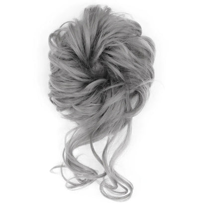 Curly Messy Hair Bun Scrunchie Extension - Easy-to-Use Hair Accessory for Instant Volume and Length 18
