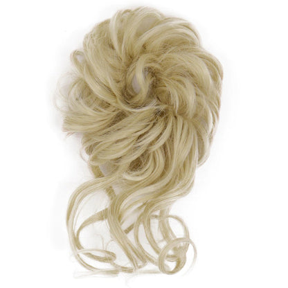 Curly Messy Hair Bun Scrunchie Extension - Easy-to-Use Hair Accessory for Instant Volume and Length 32