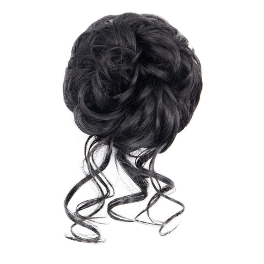 Curly Messy Hair Bun Scrunchie Extension Wig – Effortless Hair Accessory for Chic Style 0