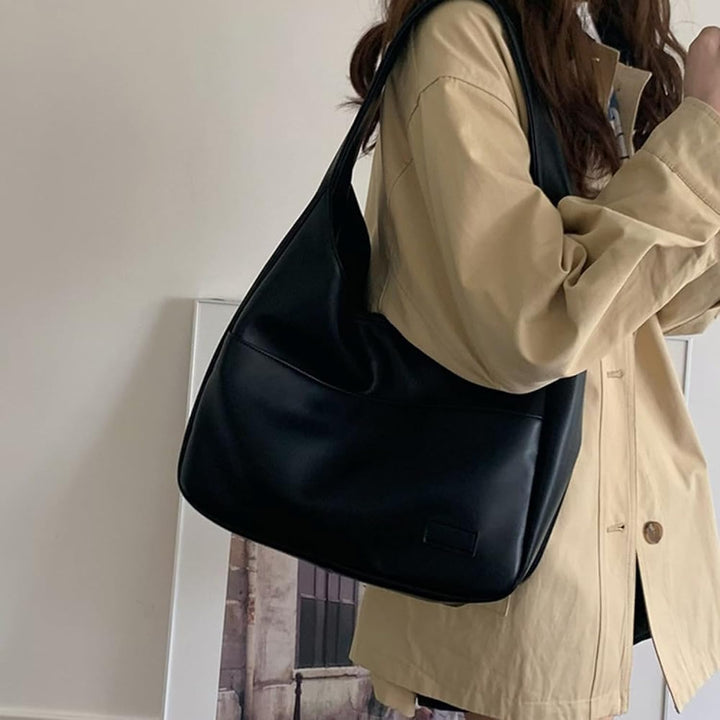 Women's Handbag Black Medium Faux Leather-6