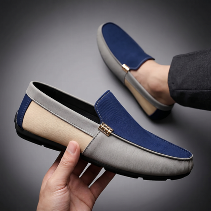 Men's Canvas Moccasin Shoes – Lightweight Lace-Up Comfort