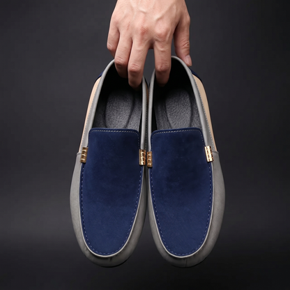 Men's Canvas Moccasin Shoes – Lightweight Lace-Up Comfort