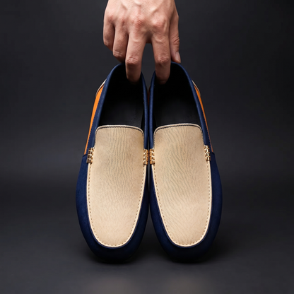 Men's Canvas Moccasin Shoes – Lightweight Lace-Up Comfort
