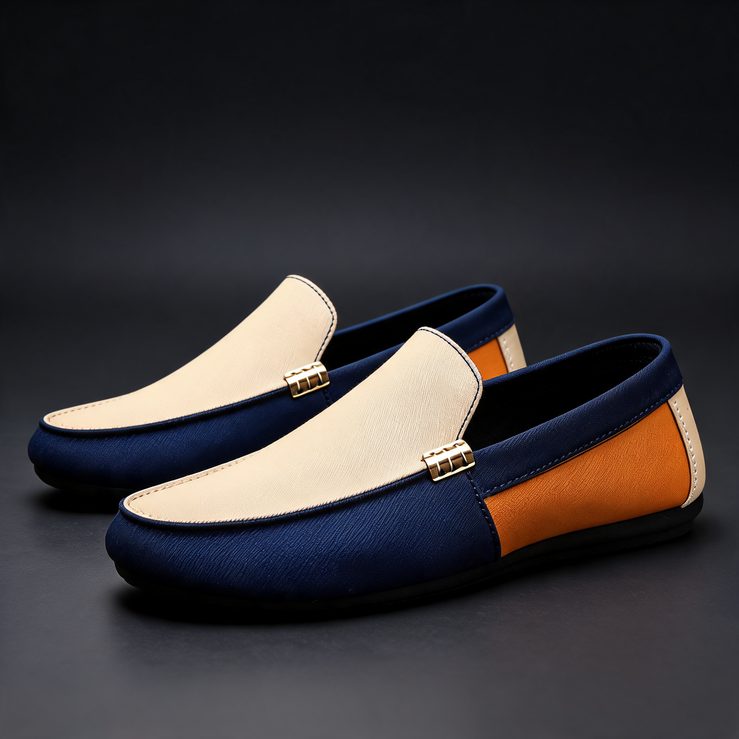 Men's Canvas Moccasin Shoes – Lightweight Lace-Up Comfort
