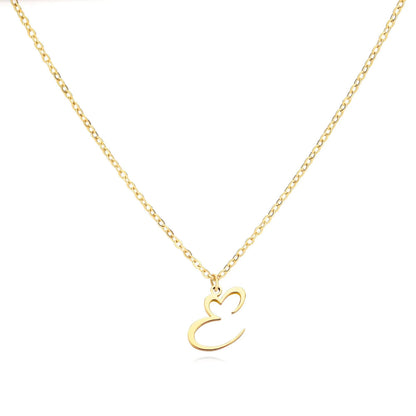 Dainty Gold Initial Necklace for Women – Personalized Heart-Shaped Stainless Steel Jewelry, 45cm 30