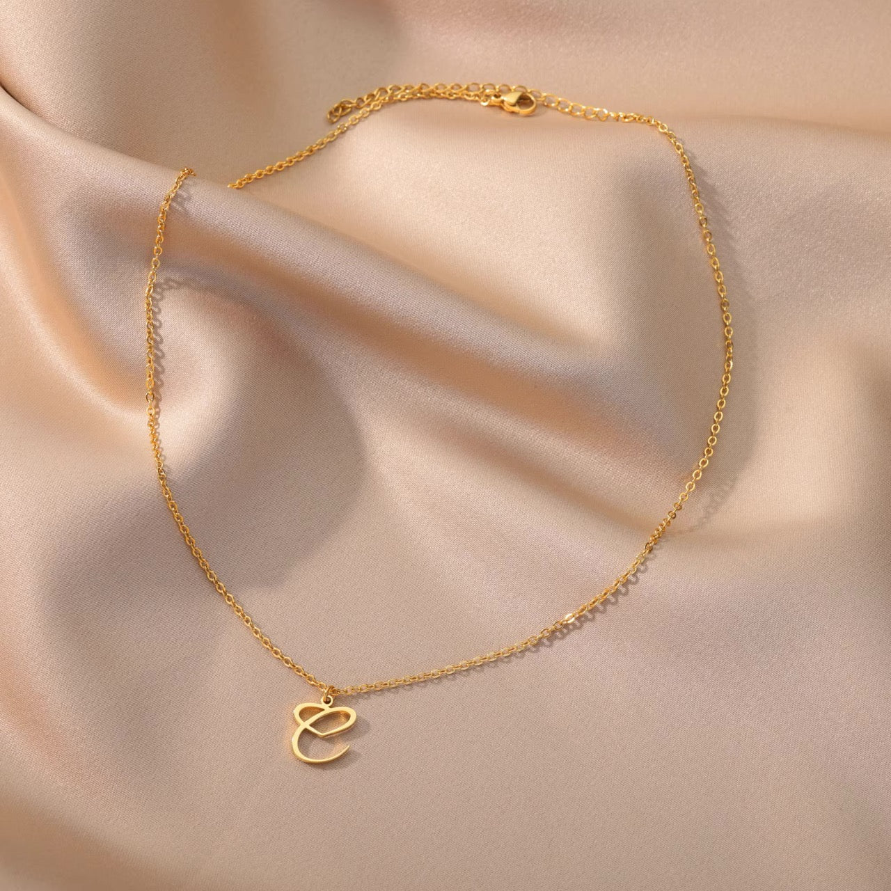 Dainty Gold Initial Necklace for Women – Personalized Heart-Shaped Stainless Steel Jewelry, 45cm 6