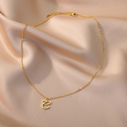 Dainty Gold Initial Necklace for Women – Personalized Heart-Shaped Stainless Steel Jewelry, 45cm 6