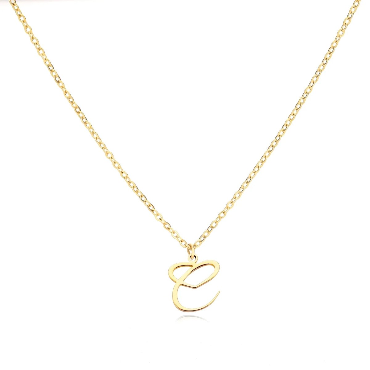Dainty Gold Initial Necklace for Women – Personalized Heart-Shaped Stainless Steel Jewelry, 45cm 8