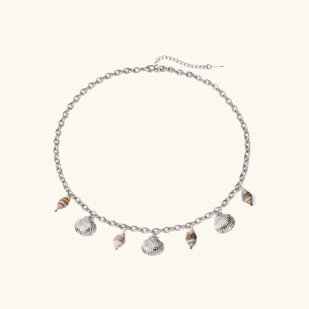 Dainty Gold Seashell Necklace with Adjustable Gold Chain – Hypoallergenic Ocean-Inspired Jewelry for Women 4