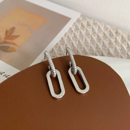 Dainty Loop Deluxe Earrings with Cubic Zirconia – Gold, Silver, and Rose Gold Options 8