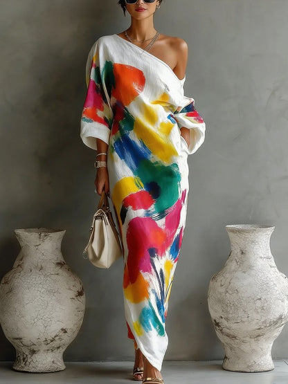 Women's Danella Maxi Dress in Yellow – front view | Hensley London