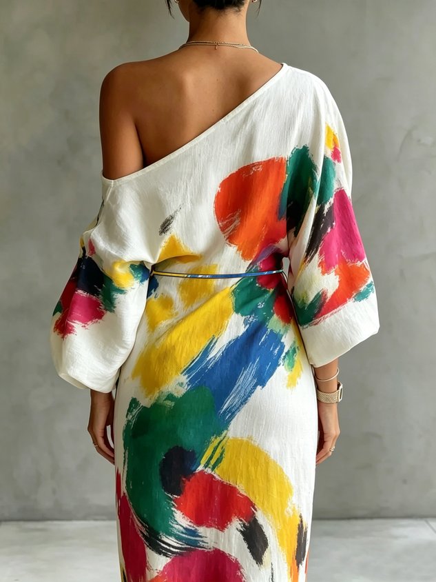 Women's Danella Maxi Dress – fabric detail view | Hensley London