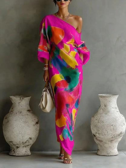Women's Danella Maxi Dress – back view | Hensley London