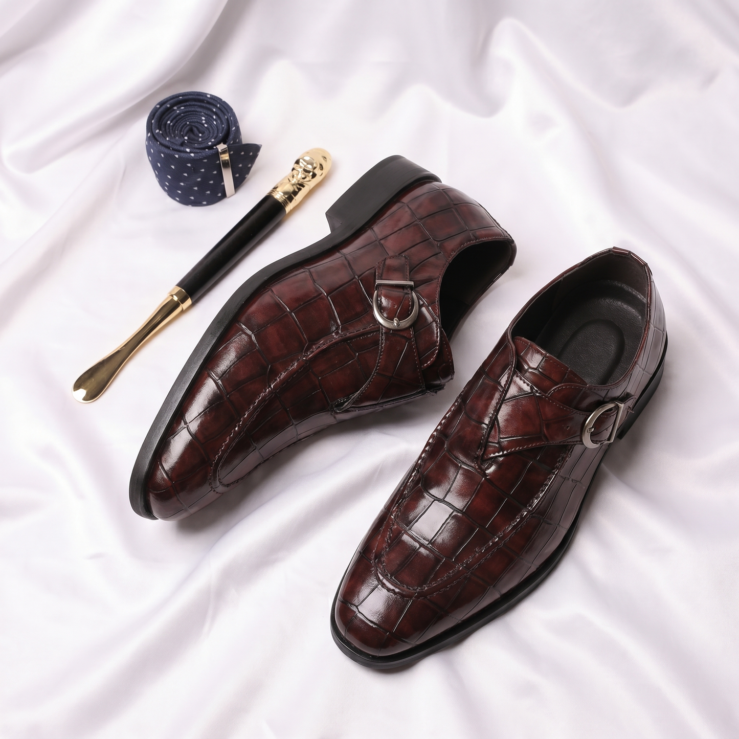 Men's Faux Leather Italian-Style Loafers