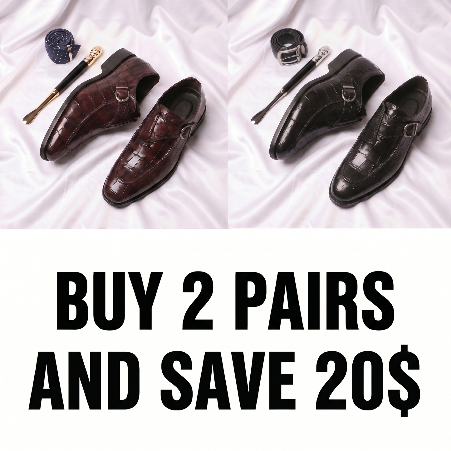 Men's Faux Leather Italian-Style Loafers