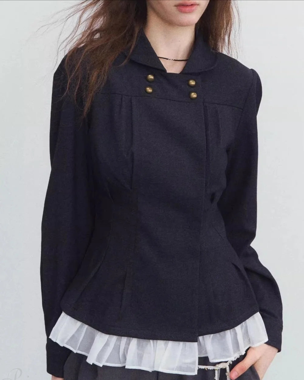 Daisy Women's Denim Jacket | Double-Breasted, Loose Fit 1